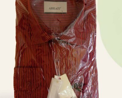 Chemise Homme, marque Abbiati, manche longue, poignet classique.