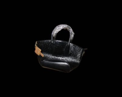 Sac a main Dame couleur Noir en cuir de crocodile